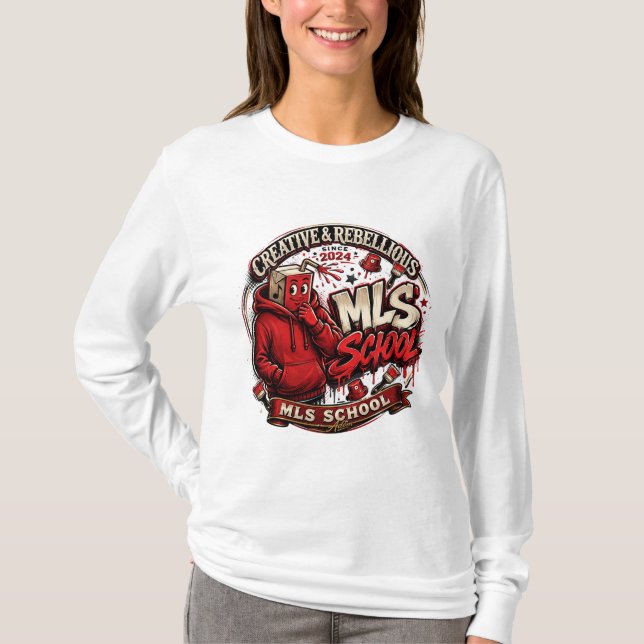 T-shirt MLS School Graphic Manches Longues (Devant)
