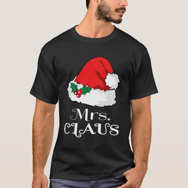 T-shirt Mme Claus Pajama Père Noël X-Mas (Devant)