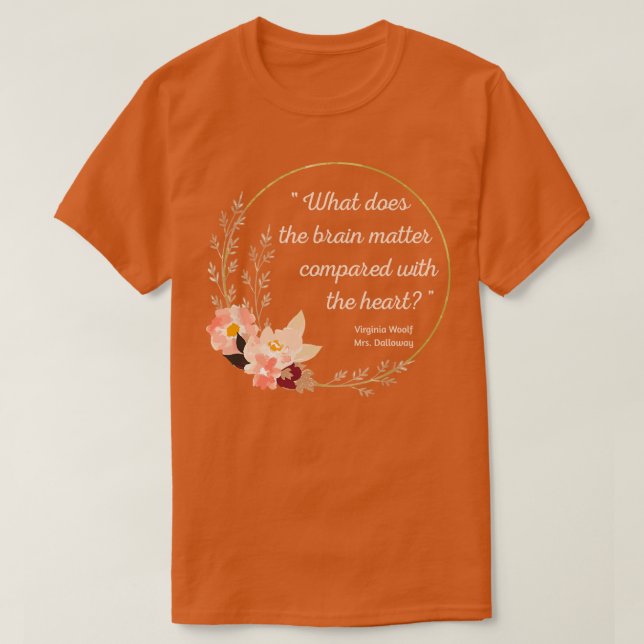 T-shirt Mme Dalloway Citation II Style mignon (Design devant)