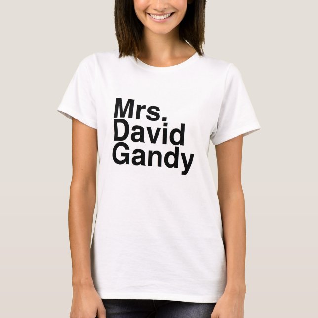 T-shirt Mme David Gandy d'ami de livre (Devant)