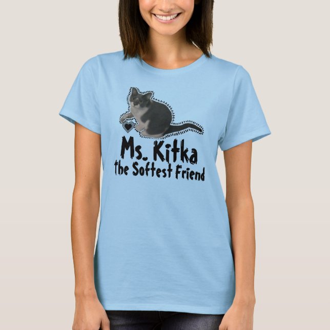 T-shirt Mme Kitka Softest Friend & Heart Frame (Devant)