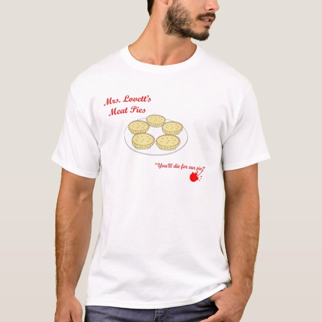 T-shirt Mme Lovetts Pie Shop (Devant)