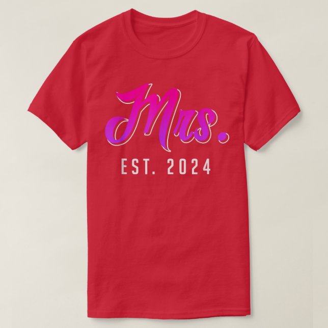 T-shirt Mme M. le mariage de décoration (Design devant)
