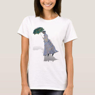 T-shirt Mme Monet avec parapluie
