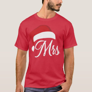 T-shirt Mme Père Noël Casquette Noël Couples Tee Son & Her