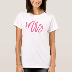T-shirt Mme Pink Chic Script moderne