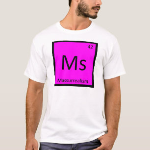T-shirt Mme - Table périodique de chimie d'art Massurréali
