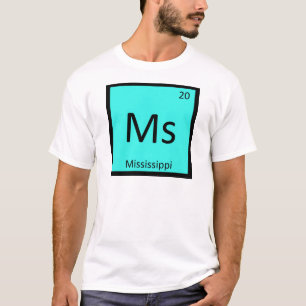 T-shirt Mme - Tableau périodique de chimie de l'État du Mi