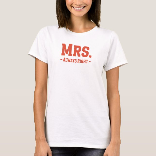 T-shirt Mme. Toujours bien (Devant)