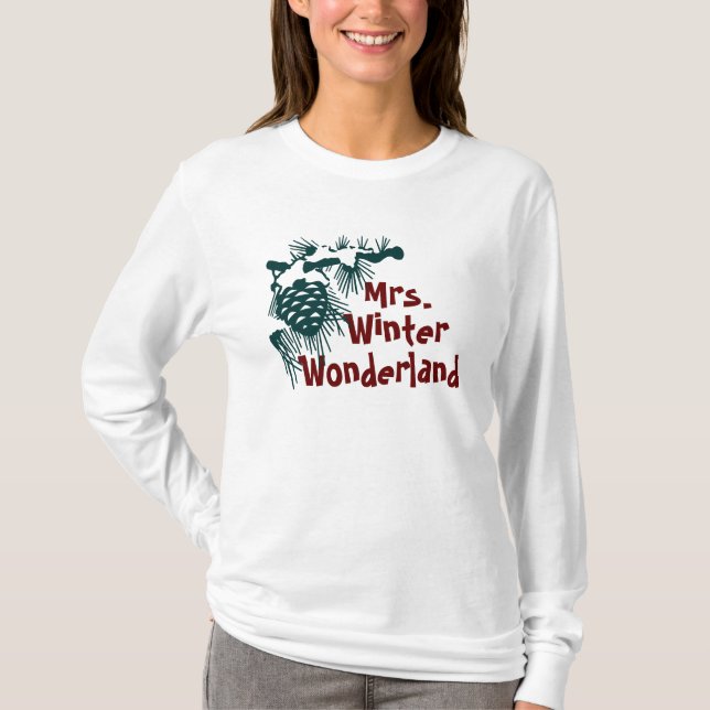 T-shirt Mme Winter Wonderland (Devant)