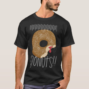 T-shirt mmm Donuts Love and Adore Junk Food Secret Père No
