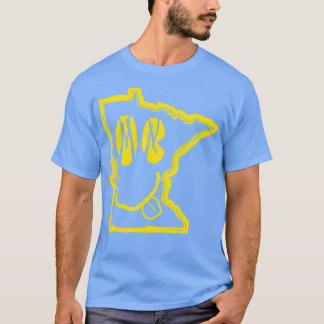 T-shirt MN Eyes Minnesota Grunge Sourire Visage noir dos n