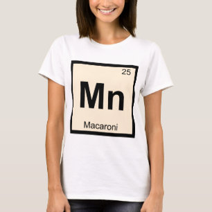 T-shirt Mn - Macaroni Chimie Symbole du tableau périodique