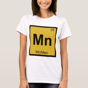 T-shirt Mn - McAllen Texas Chimie Symbole du tableau pério