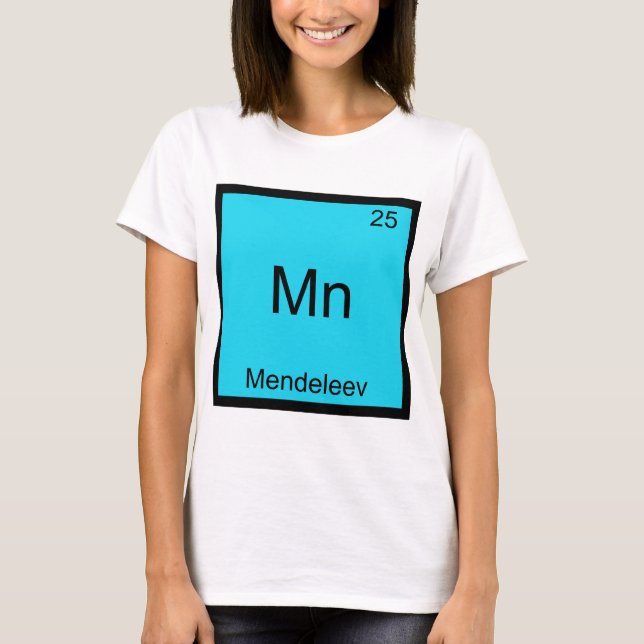 T-shirt Mn - Mendeleev Drôle Tee Symbole de Chimie Élément (Devant)
