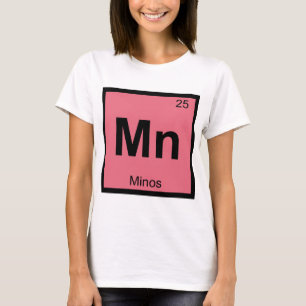 T-shirt Mn - Minos Symbole de Chimie Grecque Tableau Pério