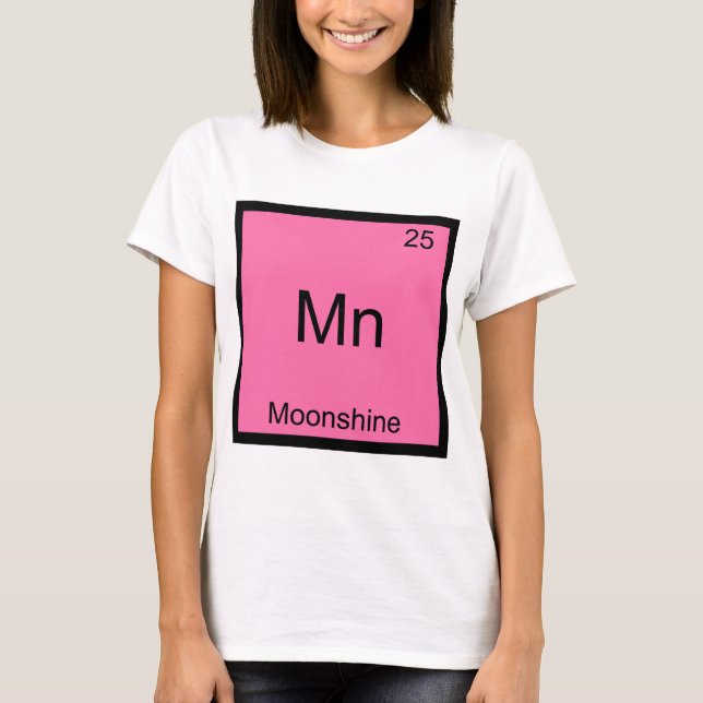 T-shirt Mn - Moonshine Funny Chimie Élément Symbole Tee Te (Devant)
