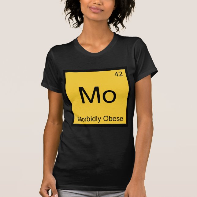 T-shirt Mo - Chimie morbide de l'élément drôle pou (Devant)