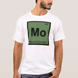 T-shirt Mo - Mont Olympe Chimie Symbole du tableau périodi