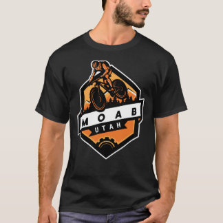 T-shirt Moab mountain bike trail mtb utah Classic T-Shir