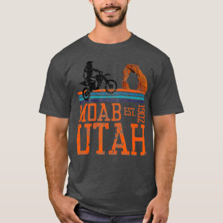T-shirt Moab Utah Arches Desert Off Road Dirt Bike Retro