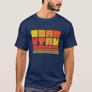 T-shirt Moab Utah Arches Parc National Typographie Rétro