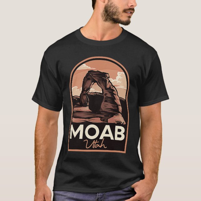 T-shirt Moab Utah Arches Vintage Travel (Devant)