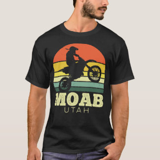 T-shirt Moab Utah Moto Vintage coucher de soleil