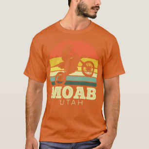 T-shirt Moab Utah Moto Vintage coucher de soleil