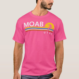 T-shirt Moab Utah Rock Escalade Souvenirs rétro Vintages
