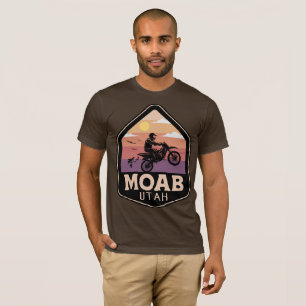 T-shirt Moab Utah Vintage Sunset Dirt Vélo Retro Extérieur