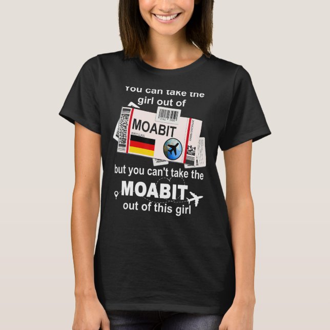 T-shirt Moabit Boarding Pass Moabit Girl Moabit (Devant)