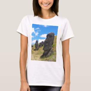 T-shirt Moai à l'île de Rano Raraku Pâques