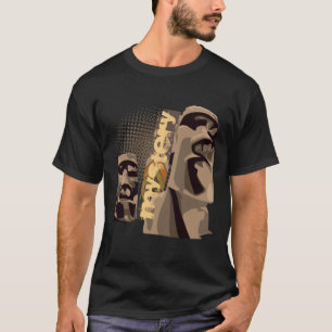 T-shirt Moai - noir