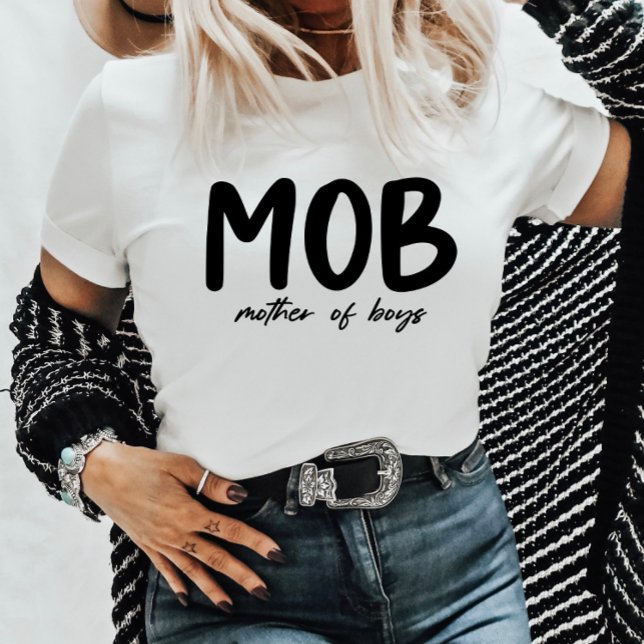 T-shirt MOB Mère des garçons Mini Fête des Mères (Créateur téléchargé)