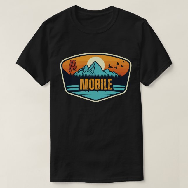 T-shirt Mobile, Alabama (Design devant)