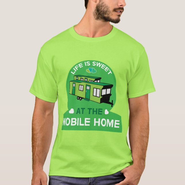 T-shirt Mobile Homes | Caravanes statiques | Nouveau | Ret (Devant)