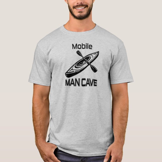 T-shirt Mobile Man Cave Kayak (Devant)