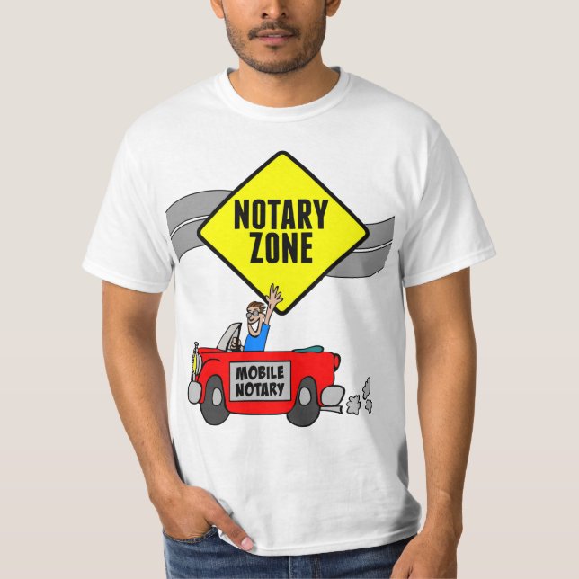 T-shirt Mobile Noir Zone Route Jaune Signal Voiture Sport  (Devant)