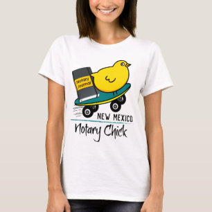 T-shirt Mobile Notaire Chick Riding Skateboard Nouveau Mex
