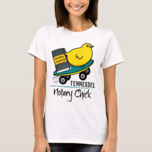 T-shirt Mobile Notaire Chick Riding Skateboard Tennessee