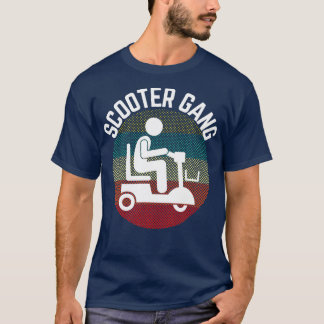 T-shirt Mobilité Scooter Gang Retro Vintage Moped Motorcyc