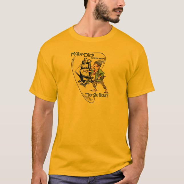 T-shirt Moby-Dick ~ Whale Spotter ~ "Thar She Blows"! (Devant)