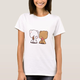 T-shirt mocha au lait