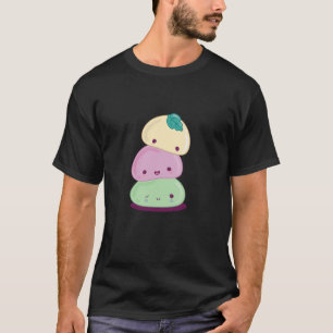 T-shirt Mochi nourriture japonaise empiler Mignon