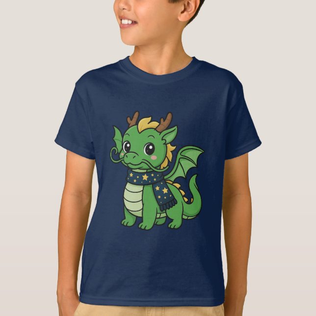 T-shirt Mochiron, le dragon de la Forêt antique (Devant)