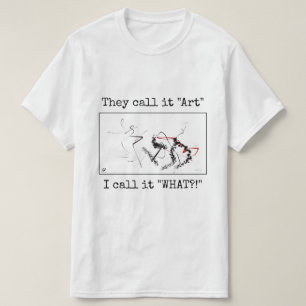 T-shirt Mockery of abstrait art