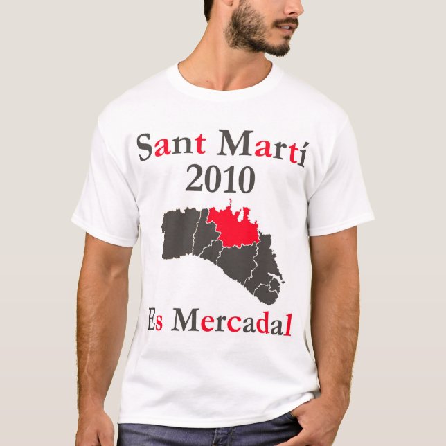 T-shirt Mod.3 - ES MERCADAL - Sant Martí 2010 (Devant)