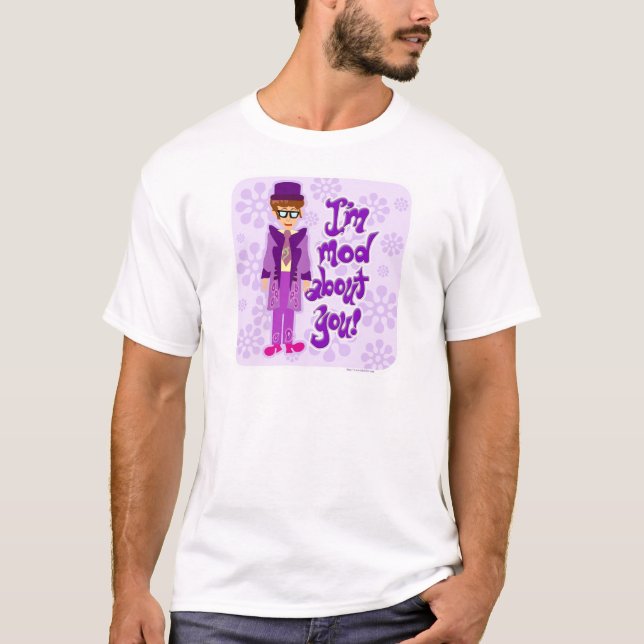 T-shirt Mod À propos de vous drôle Rétro Soins du caricatu (Devant)
