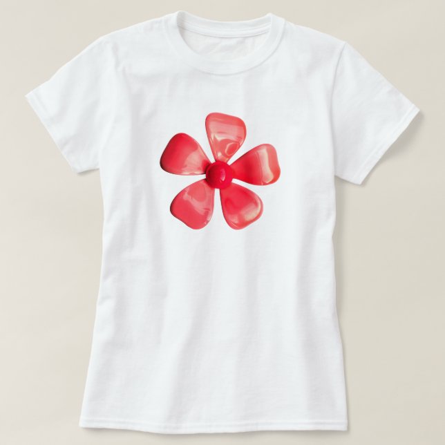 T-shirt MoD Hippie des années 60 Pink Daisy Flower - Mode  (Design devant)